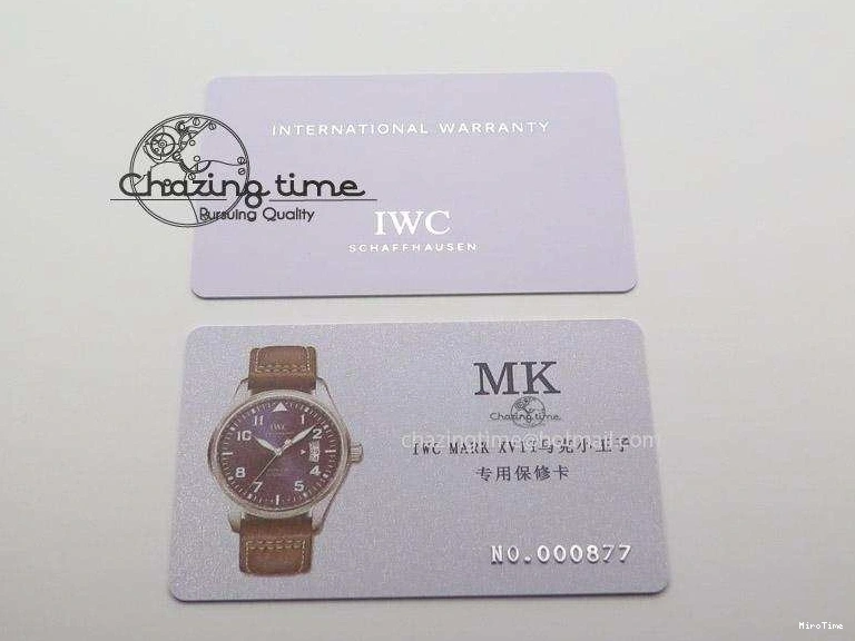 MIROTIME 0202 Mark XVII Le Petit Prince MK Maker 1:1 Best Edition SS Blue Dial On Brown Leather Strap A ComfortFit 7377